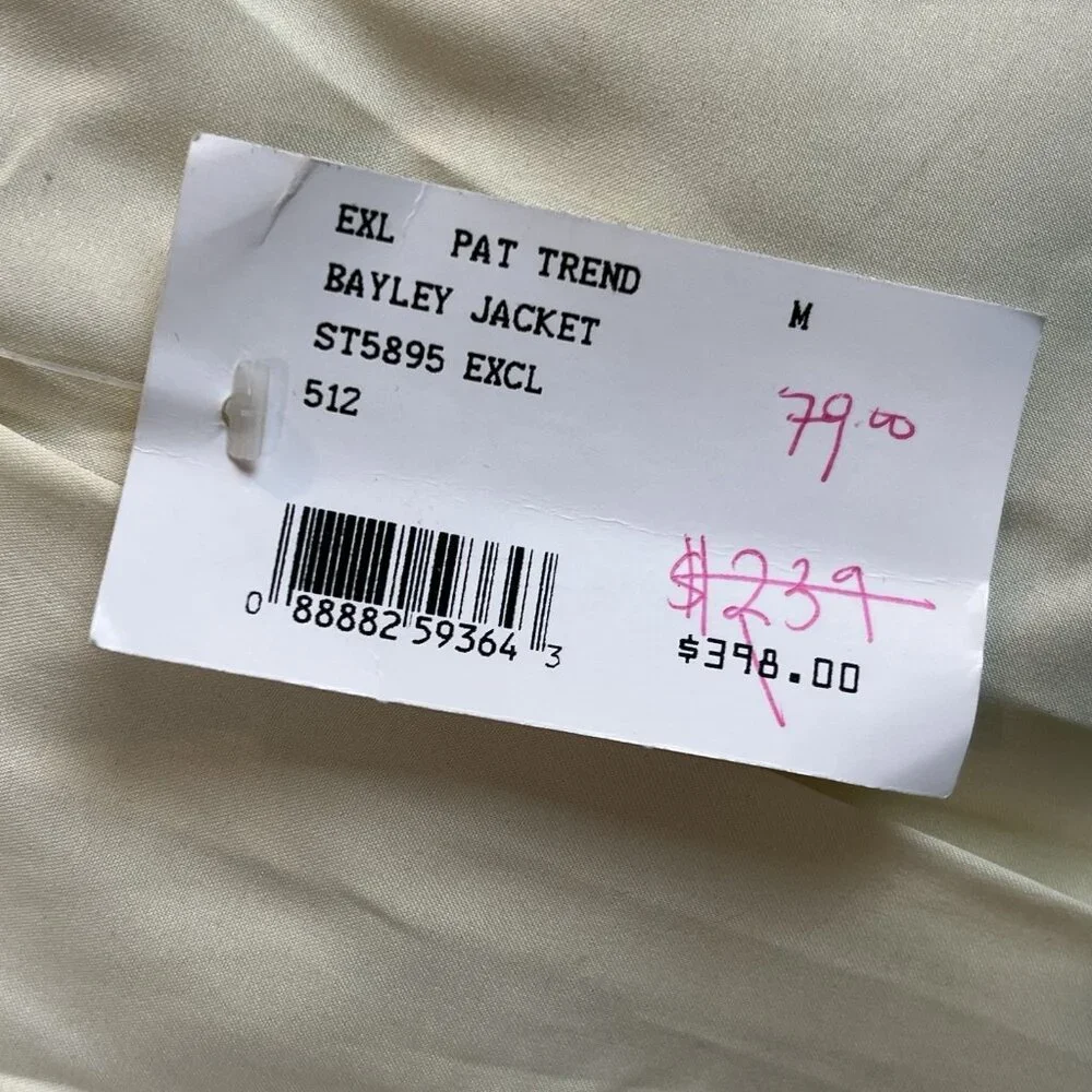 Intermix Bayley Jacket Womens Size Medium Printed Yellow Metallic Evening NWT - Picture 10 of 14